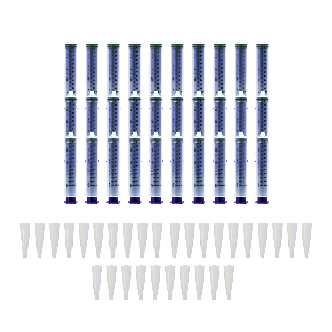 Vesco Medical ENFit Syringe 60ml with ENFit Transition Connector Tips
