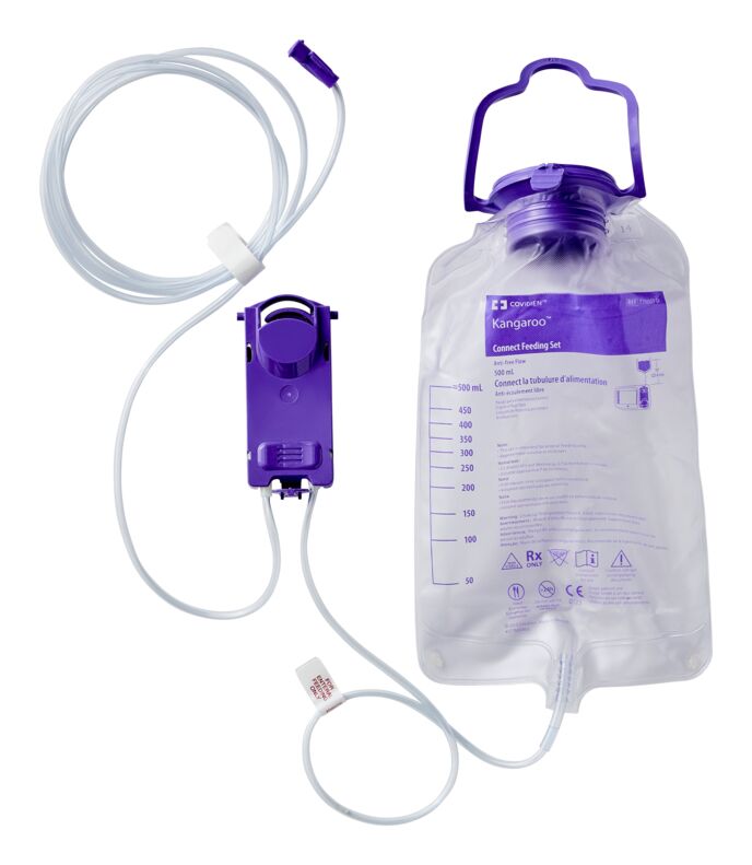 Kendall Connect Feeding Set 500 mL Non-Sterile
