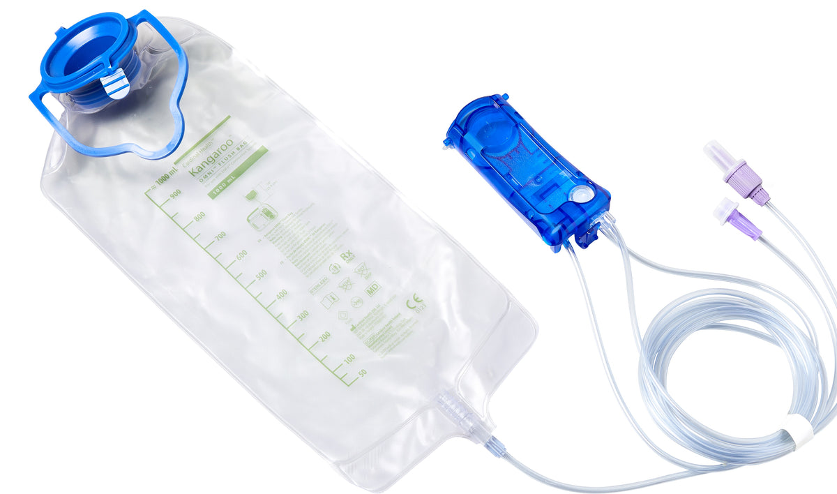 Kangaroo OMNI Feeding Set With Flush Bag, and ENPlus Spike, 1000 mL, Non-Sterile