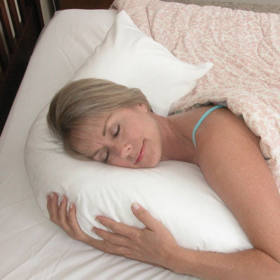 DMI Hugg-A-Pillow, Standard, 17" X 22", White