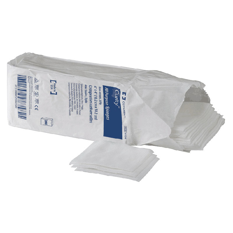 Curity All-Purpose Sterile Non-Woven Sponge, 2s, 4-Ply, 4" x 4"