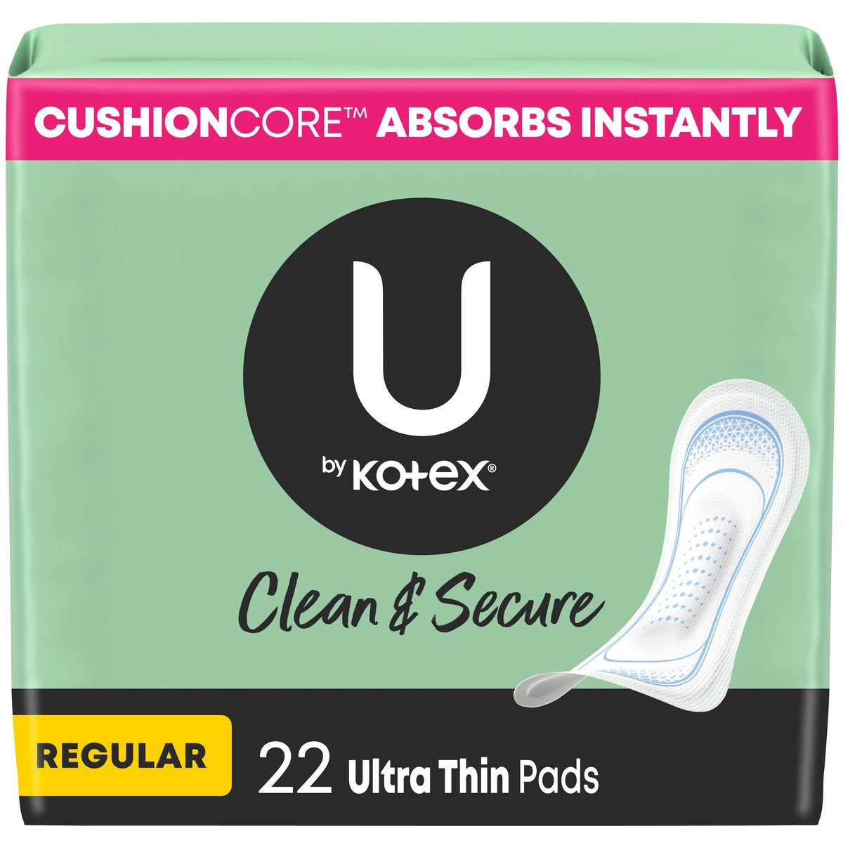 Kimberly Clark U by Kotex Premium Ultra Thin Sanitary Pad, Regular