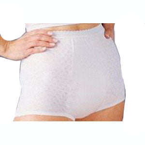 Salk Company HealthDri Washable Women's Heavy Bladder Control Panties 16 Size, White, Holds 6Oz, 46" to 48" Waist, Reusable Latex-free