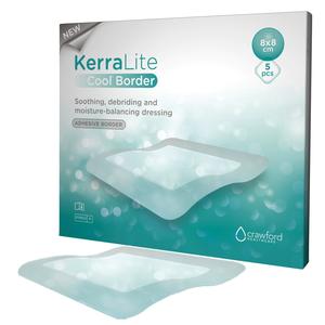 3M KerraLite Cool® Hydrogel Moisture Balancing Dressing, Adhesive Border, 3" x 3" -  Box (5 Each)