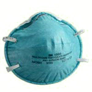 3M Health Care Particulate Respirator and Surgical Mask Regular, Adjustable Noseclip