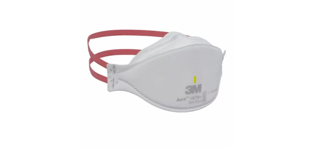 3M Particulate Respirator and Surgical Mask, White, Flat-Fold