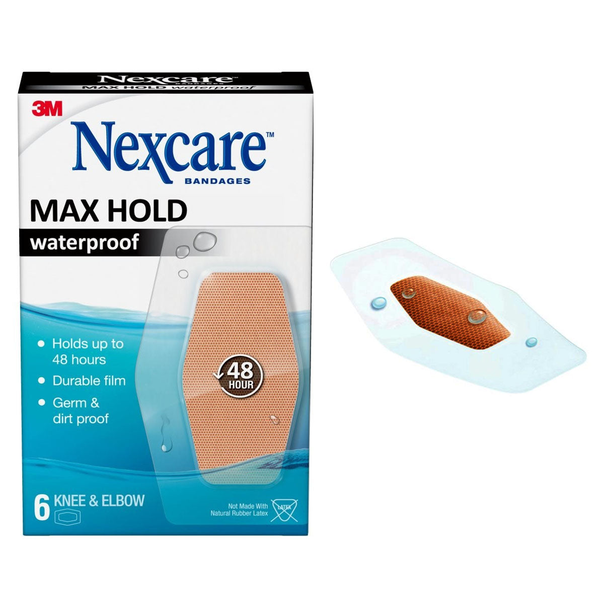 3M Nexcare Max Hold Waterproof Bandage