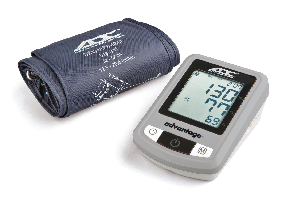 American Diagnostic Advantage Automatic Digital BP Monitor, Large Adult Cuff, Navy