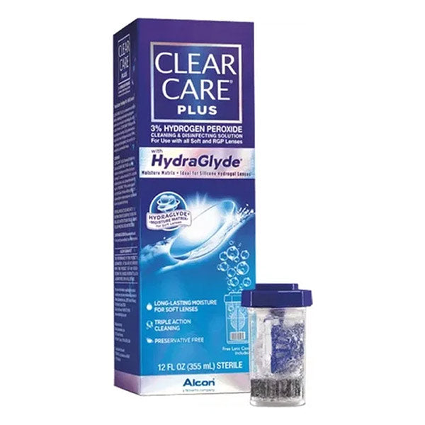 Alcon Clear Care Plus Cleaning and Disinfecting Lens Care Solution, 12 oz