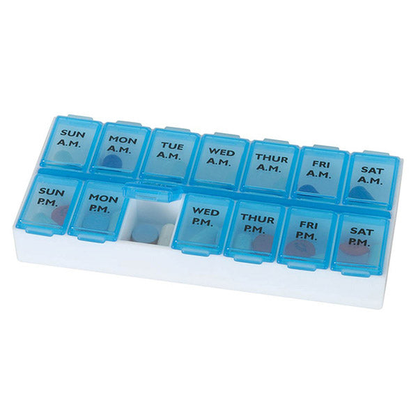 Apothecary Products Twice-A-Day Pill Reminder, Pill Organizer