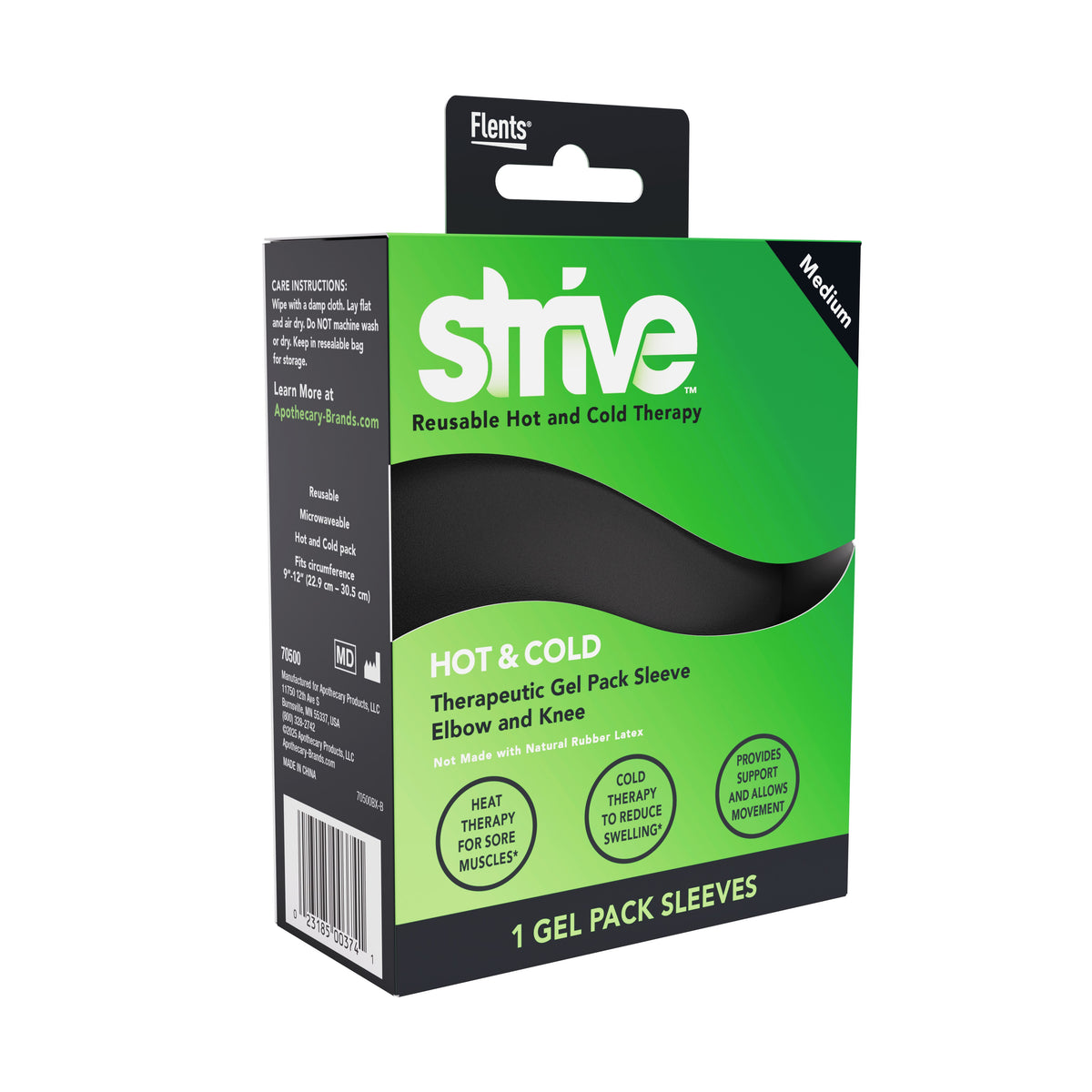 Strive Hot and Cold Gel Pack Sleeves, Elbow and Knee, Medium