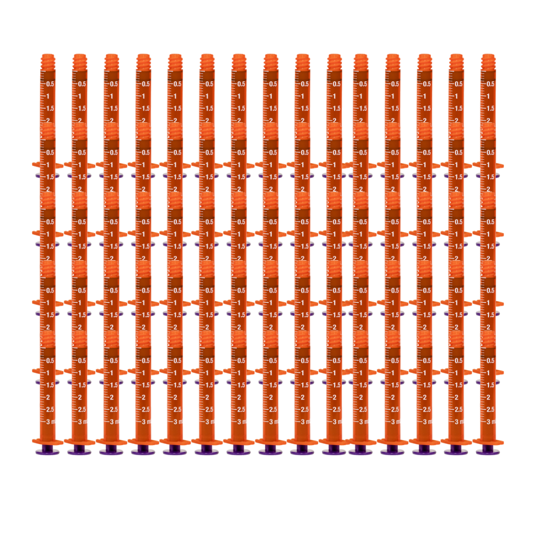 Vesco Medical ENFit Amber Syringes 3ml