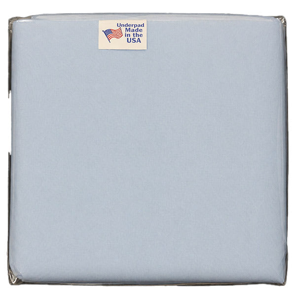 Beck's Classic Reusable Econo-Blend Underpad with Blue Vinyl Barrier, Polyester/Rayon, Individually Poly-Bagged, 52" x 36"