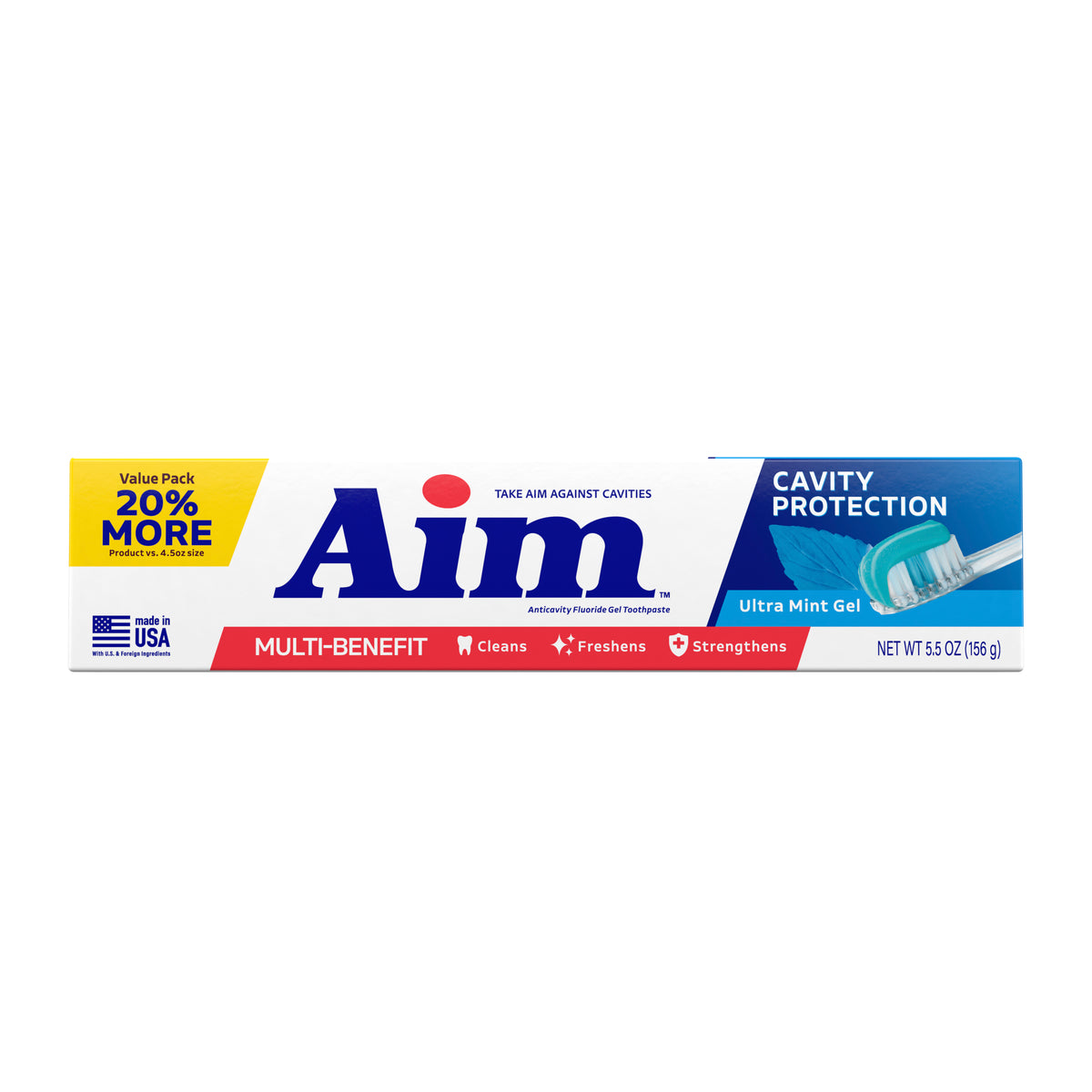 Aim Cavity Protection Mint Gel, 5.5 oz