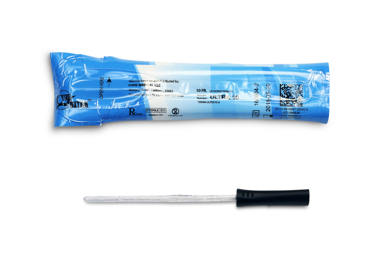 Cure Ultra Female Intermittent Catheter, 6” Straight Tip