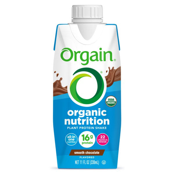 Orgain Organic Nutrition Vegan Shake, Smooth Chocolate, 11 fl oz