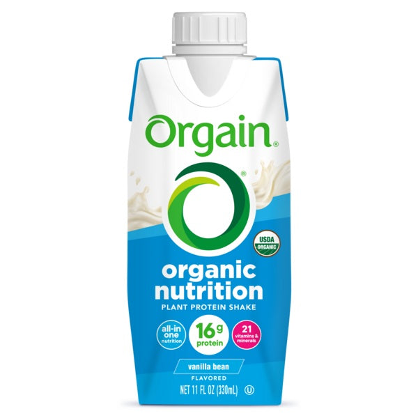 Orgain Organic Nutrition Vegan Shake, Vanilla Bean, 11 fl oz