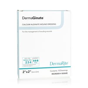 Dermarite DermaGinate™ Calcium Alginate Wound Dressing, 2" x 2" -  Box (10 Each)
