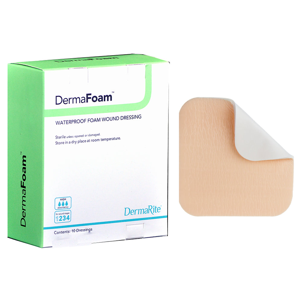 Dermarite DermaFoam Waterproof Foam Wound Dressing, Heel/Elbow