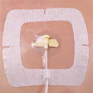 LVAD 6 Inches by 6 Inches Dressing With Universal Tape Strip