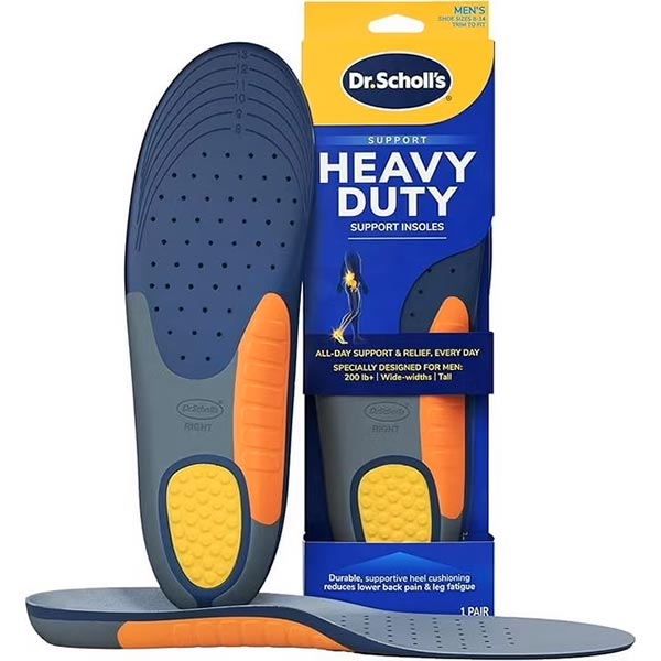Dr. Scholl's Pain Relief Orthotics for Heavy Duty Support, Men's, One Pair