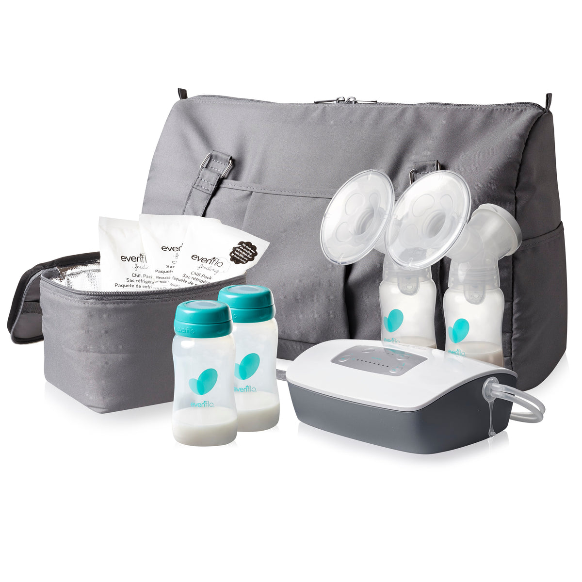 Evenflo Deluxe Advanced Double Electric Breast Pump, Retail Packaging