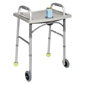 Drive Medical Universal Walker Tray with Cup Holder 23" W x 17" D x 1-1/2" H, Grey
