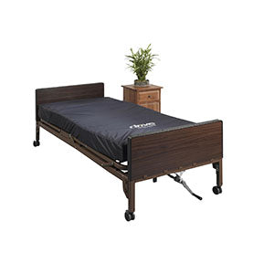Drive Medical Therapeutic 5-Zone Support Mattress 80" L x 36" W x 6" H, Universal, Fluid Resistant Nylon Cover