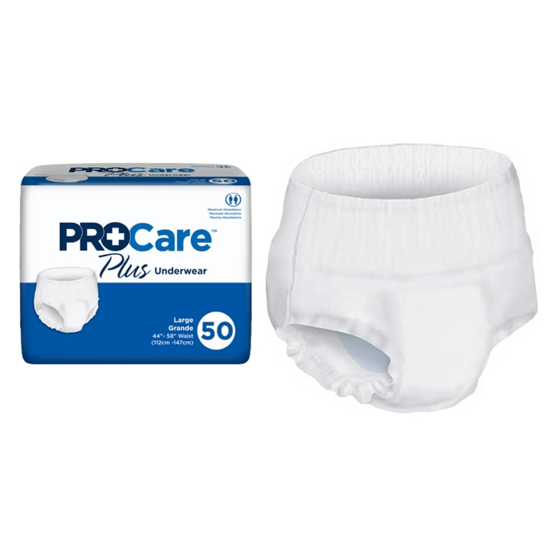 First Quality ProCare Plus Protective Underwear, Large, 44'' to 58'' Waist