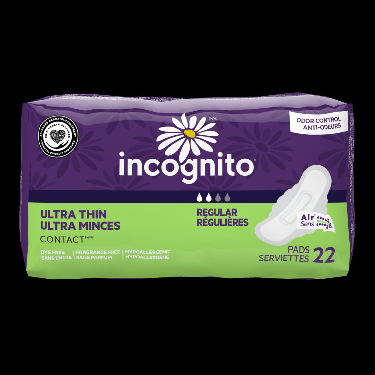 Incognito Ultra Thin with Wings, Regular