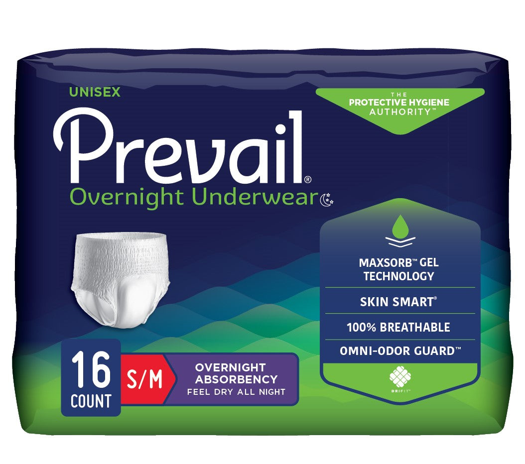 Prevail Unisex Overnight Underwear