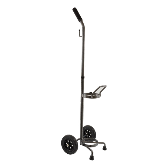 Roscoe Oxygen Cylinder Cart, 38-1/2'' to 42-1/2'' Adjustable Handle Height, for D/E Cylinder