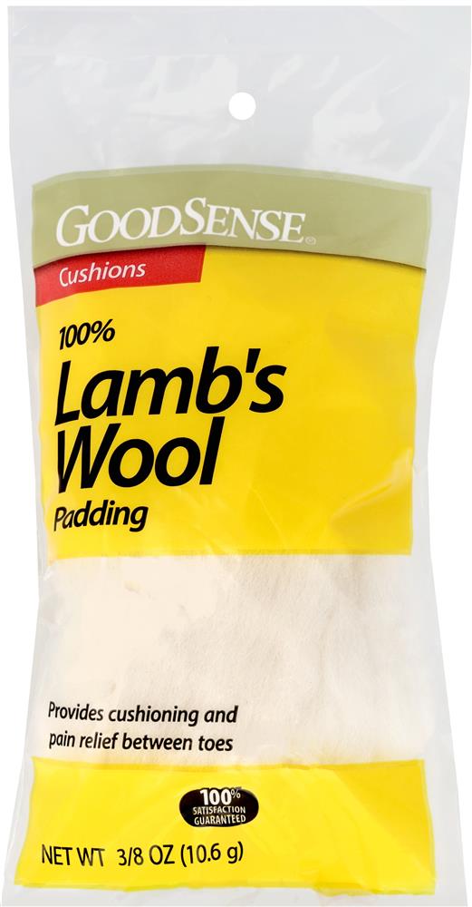 GoodSense Lamb's Wool Padding 3/8 oz, Cushions and Separates Toes