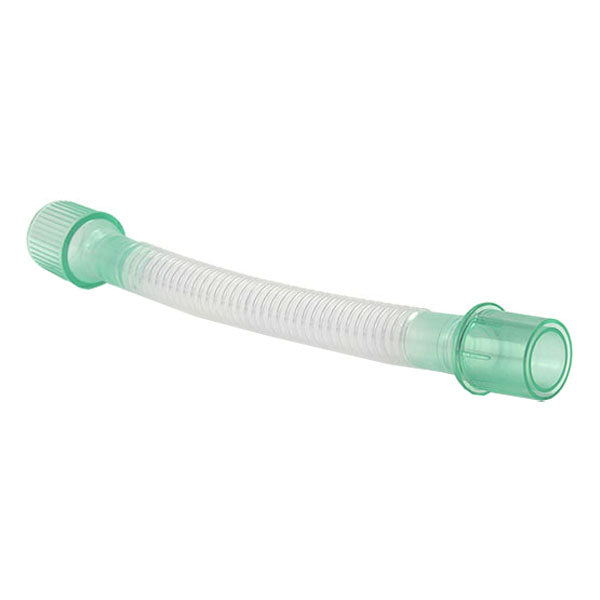 Intersurgical Flexible Tube Catheter Mount, Straight Connector, 22mm ID Male Luer, 22mm OD/15mm ID Female Luer, 170mm