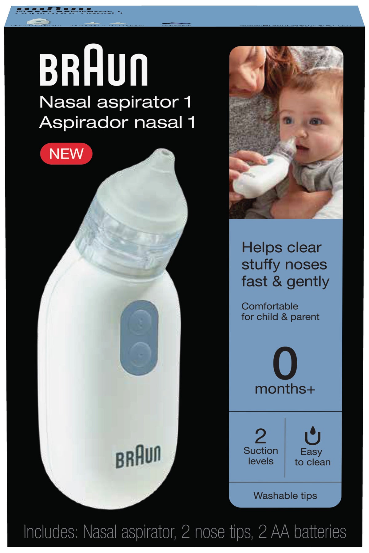 Kaz Braun Nasal Aspirator, White