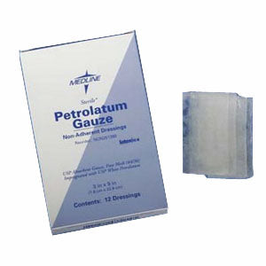 Derma Sciences Impregnated Non-Adherent Petrolatum Gauze,1" x 8"