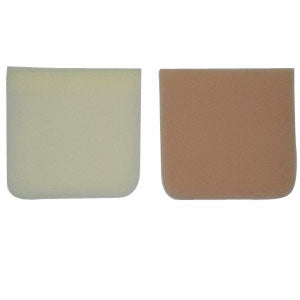 Luminaud Inc Tracheofix Foam Squares Medium Flesh Large, 2-3/4" x 2-3/4"