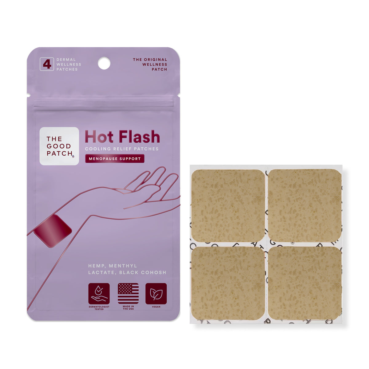 The Good Patch Hot Flash Wellness Patch, 4 ct