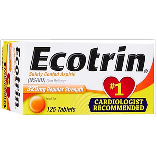 Ecotrin, Regular Strength, 125 ct.
