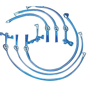 Kimberly-Clark Professional MIC-KEY Medication Set 2" L with SECUR-LOK Right-Angle Connector and 2 Port “Y”, DEHP-free, Non-sterile