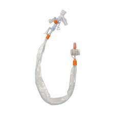 Kimberly-Clark Professional KIMVENT Closed Suction System 12Fr T-Piece, Tracheostomy Length, Fixed Adapter, Swivel Adapter