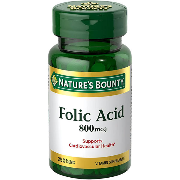 Nature's Bounty Folic Acid, 0.8MG, 250 ct
