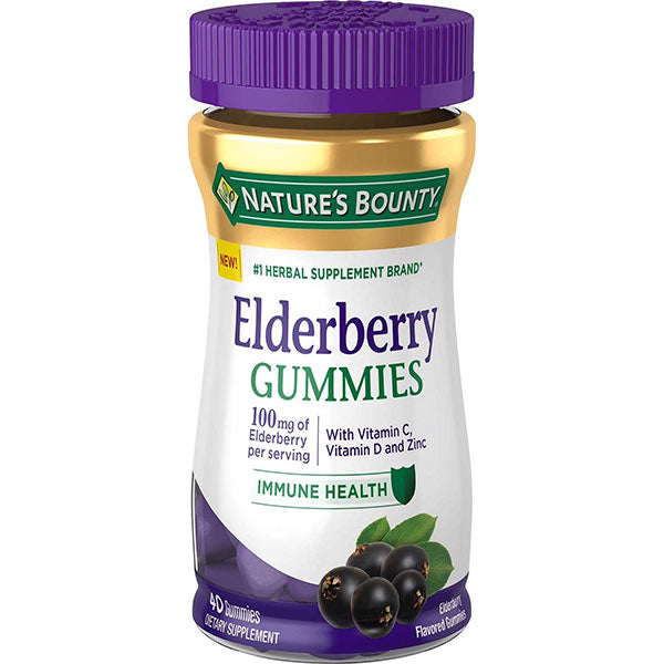 Nature's Bounty Elderberry Gummies, 40 ct