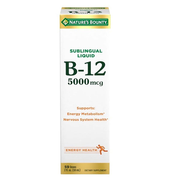 Nature's Bounty Vitamin B-12 Super Strength Liquid, 5,000mcg, 2 oz