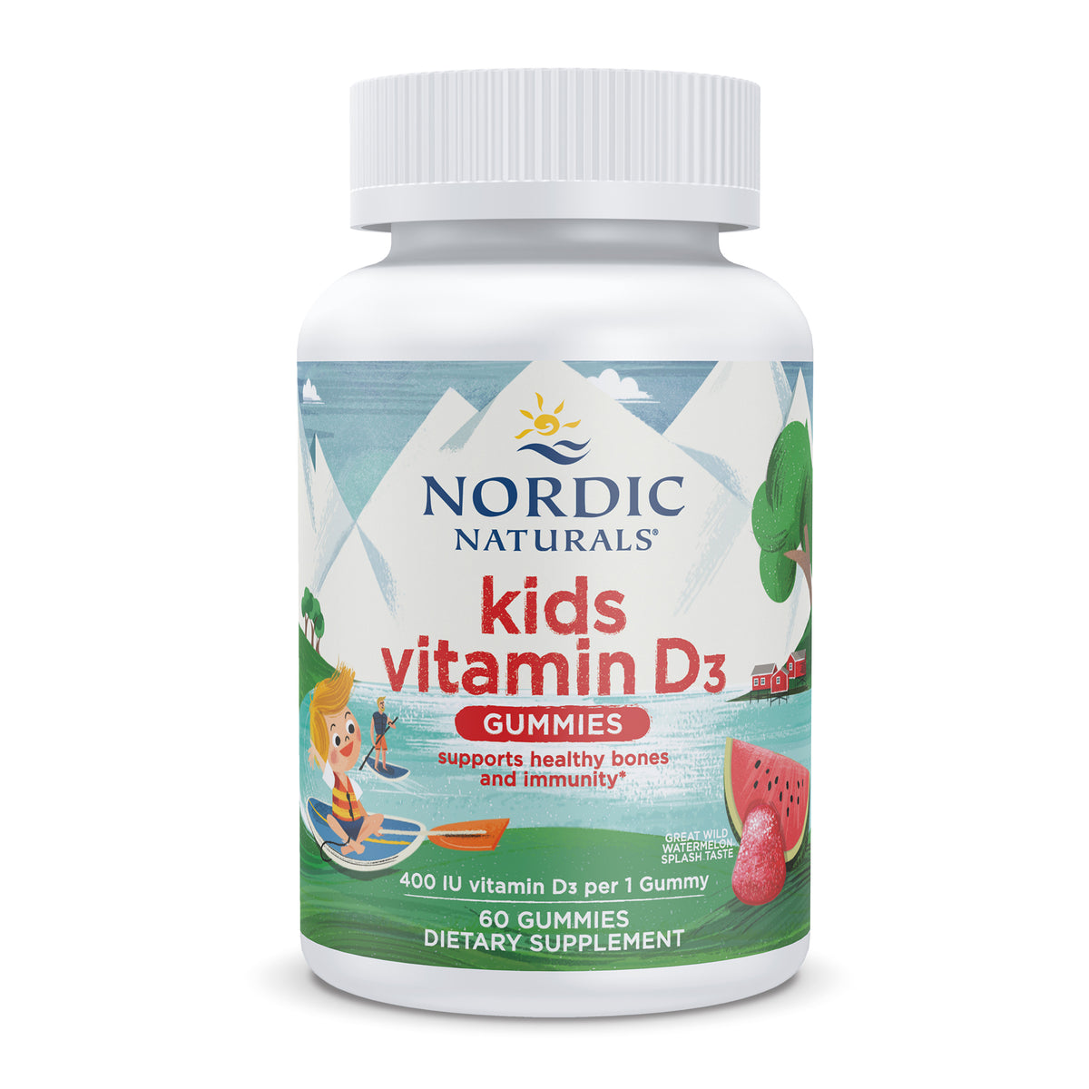 Nordic Naturals Vitamin D3 Gummies for Kids, 10 mcg, 60ct