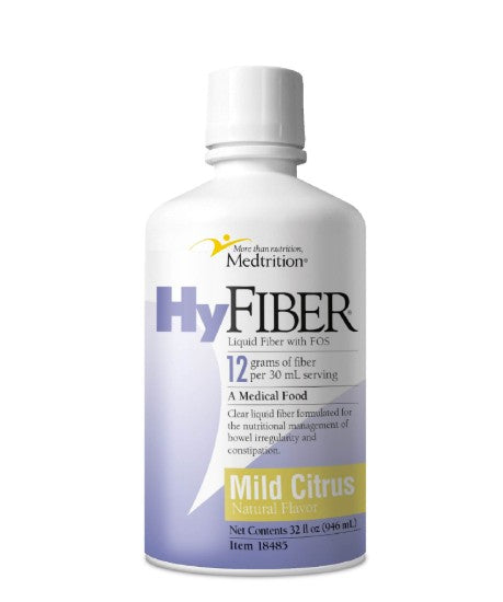 HyFiber Liquid Fiber with FOS, Mild Citrus Flavor, 32 fl oz Bottle