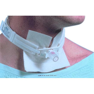 Pepper Medical Two-piece Adult Trach-Tie II Tube Holder, Cotton-pile