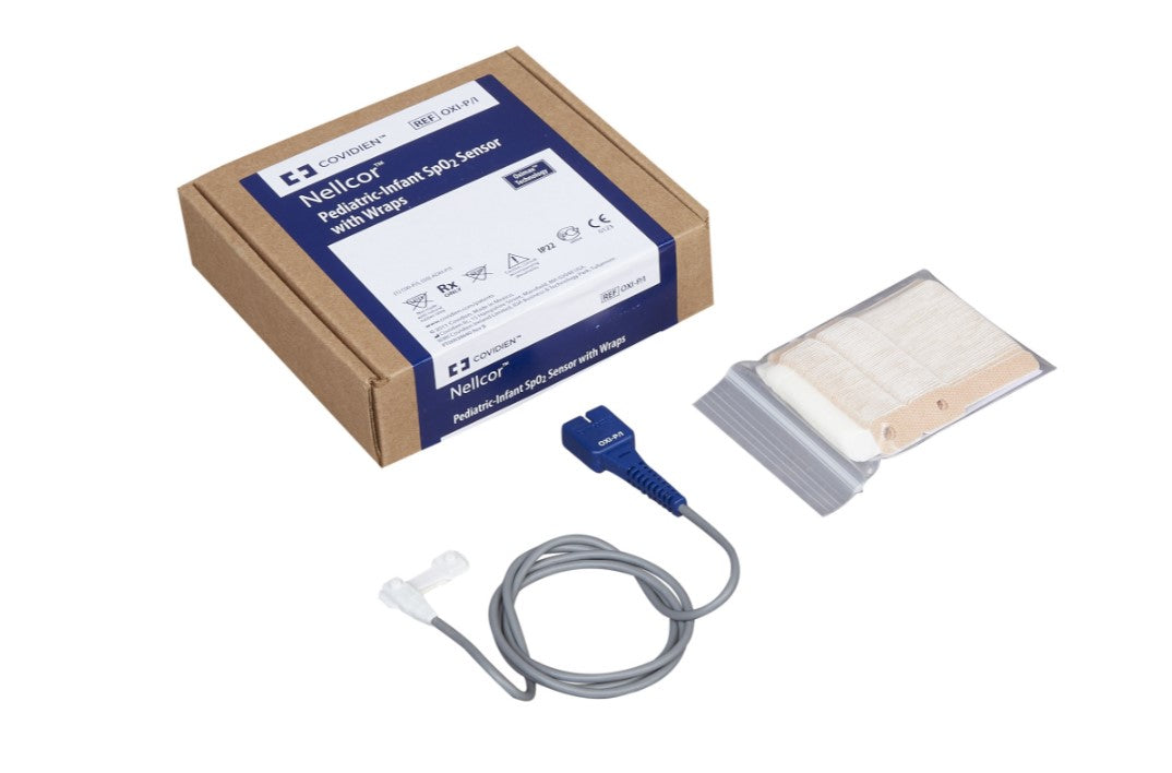 Mallinckrodt Medical Inc Oxiband OXI-P/I Pediatric/Infant Sensor, 3 to 40kg, Compatible with OxiMax Pulse Oximeters as Well as Earlier Nellcor Pulse Oximetry