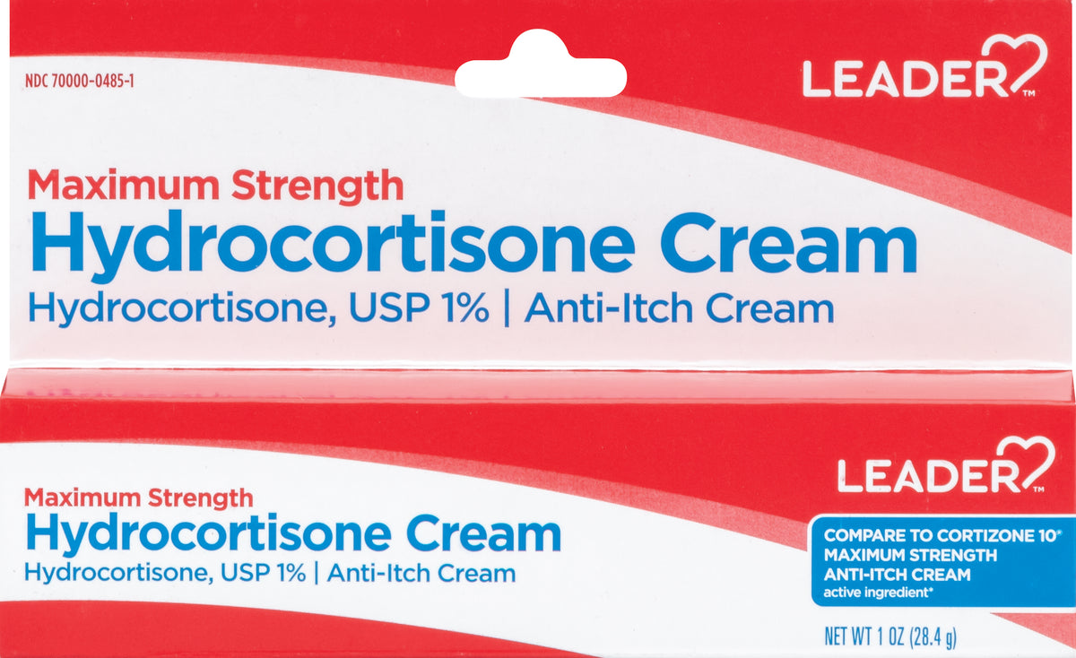 Leader Hydrocortisone Usp 1% Cream, 1 Oz (Compare To Cortisone 10)