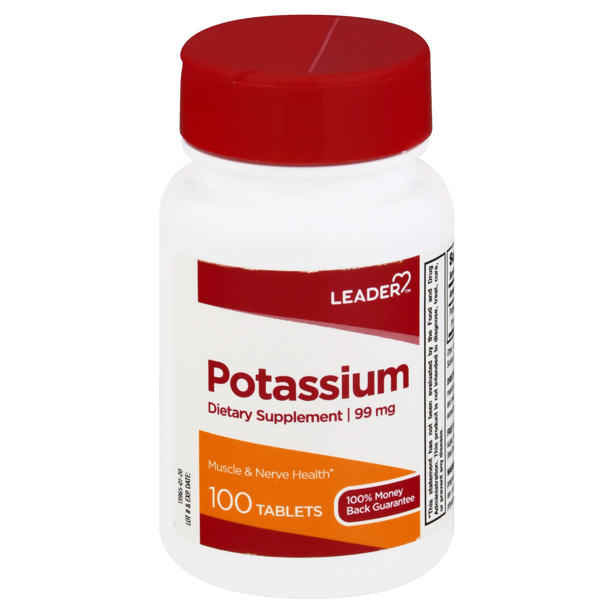 Leader Potassium, 99mg Tablets, 100 ct